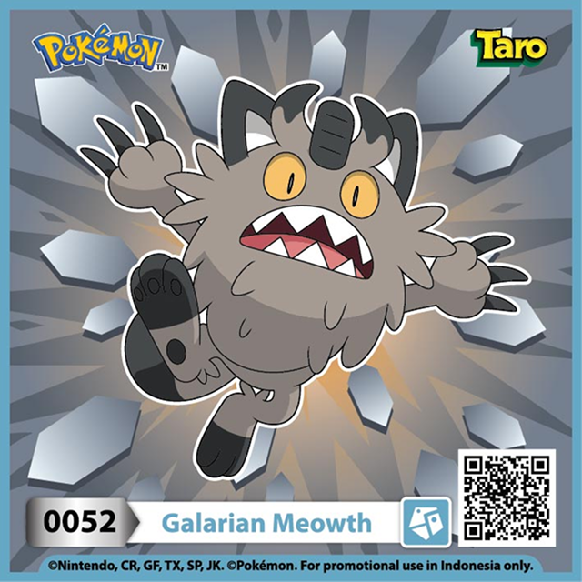 Meowth wujud Galar